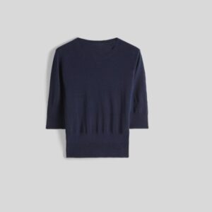 Pure Cotton Jersey Knitting Crew Neck Jumper for Ladies’ Top Knitwear