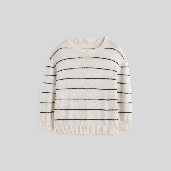 Ladies’ Regular Cotton &Linen Blended Plain Knitting Crew Neck Jumper
