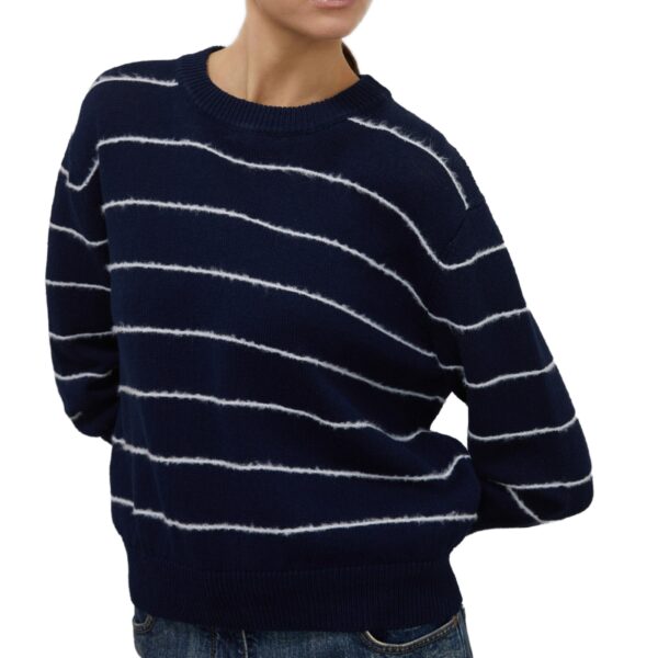 Ladies’ Regular Cotton &Linen Blended Plain Knitting Crew Neck Jumper - Image 7