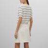 Ladies’ Cotton & Linen Blended Plain Knitted Short Sleeve Polo Jumper for Women’s Top - Image 2