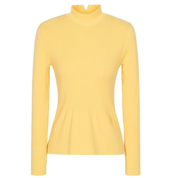 Hot Sale Women’s Cotton &Cashmere Deformed Bone Tissue High Neck Pullover