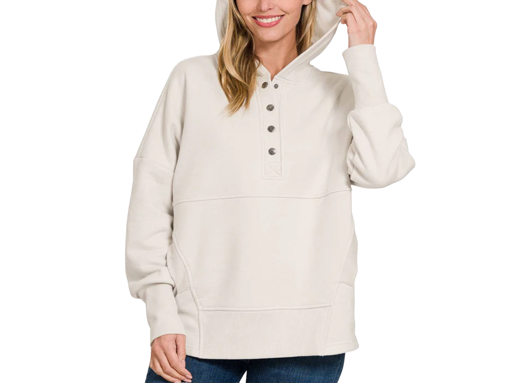 Adjustable hooded Jumper designed for all day comfort