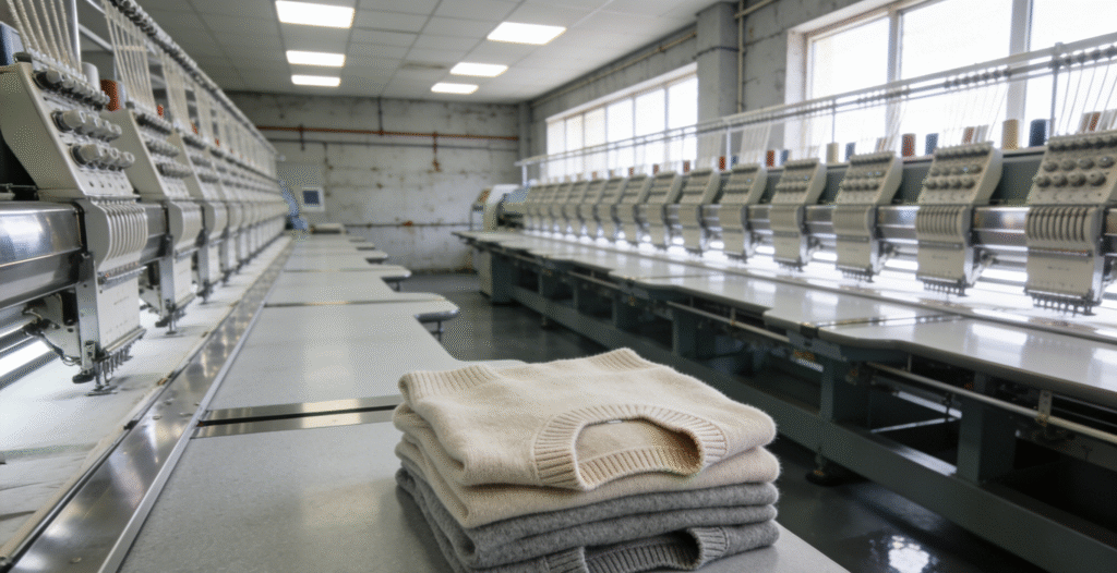 Cashmere sweater manufacturing workshop (2)