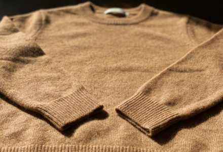 Medium weight cashmere sweater ideal for fall layering