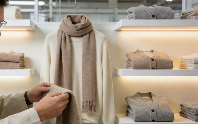 Premium cashmere quality control and manufacturing process