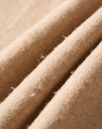 slight pilling on cashmere fabric