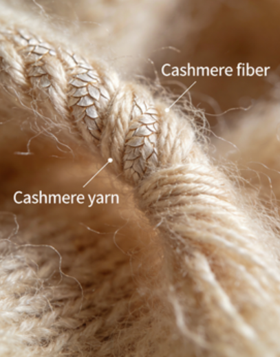 cashmere yarn structure