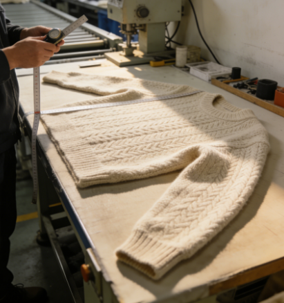 Finished cashmere sweaters