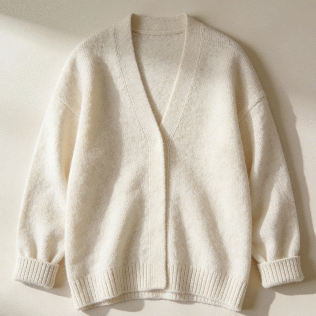 cashmere cardigan