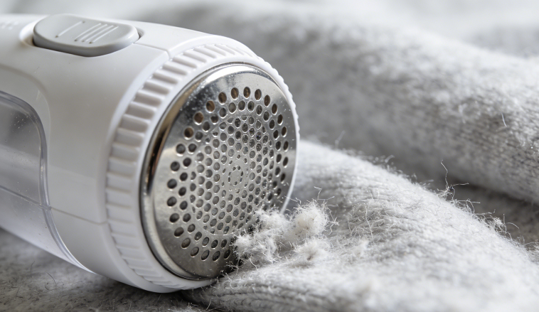 fabric shaver remove pilling from cashmere fabric