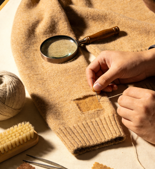 6 Repair the sweater修复毛衣